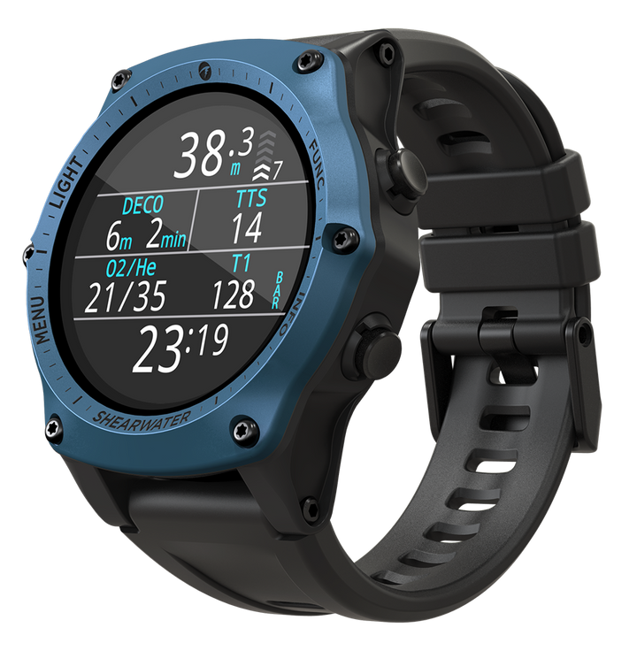 Shearwater Teric dive computer, blue