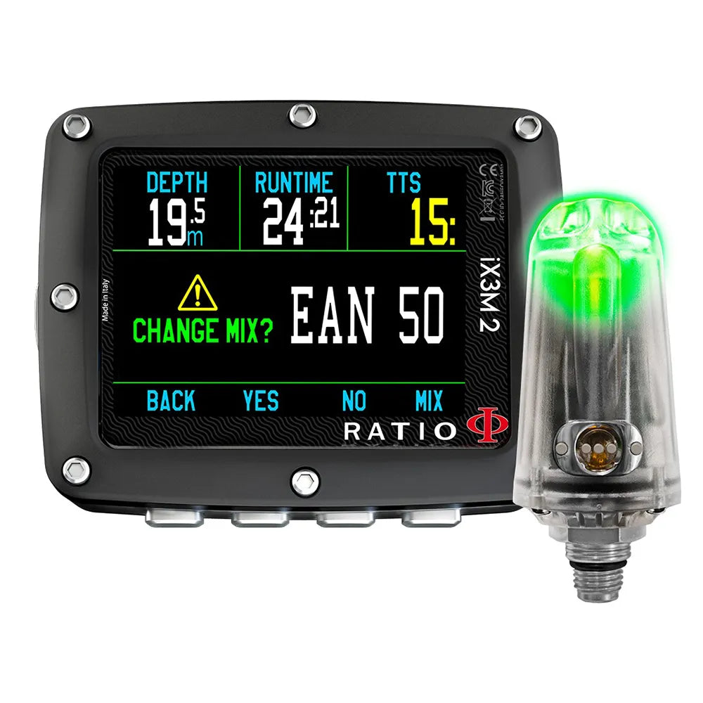Ratio IX3M2 Pro + Transmitter + Shell Box dive computer