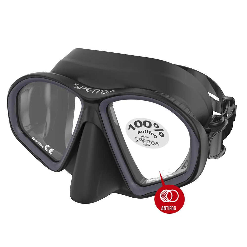 Spetton Matt Anti Fog spearfishing mask